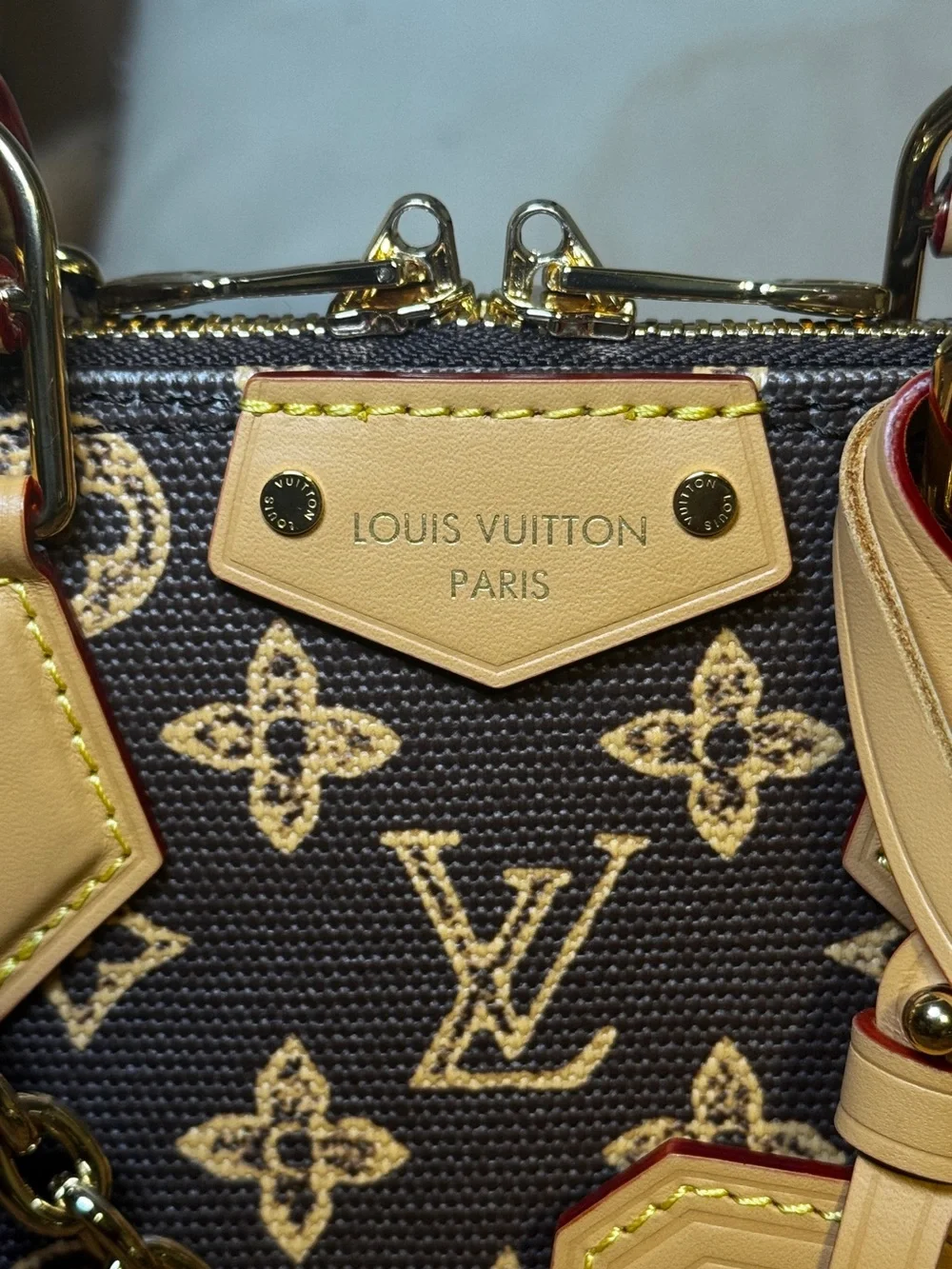 Louis Vuitton 130 yr Anniversary Brown Monogram Alma BB Trunk Bag